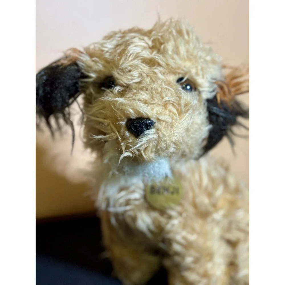 Vintage 1978 Dakin Benji Dog Plush Set Movie Border Terrier Stuffed Animal Puppy